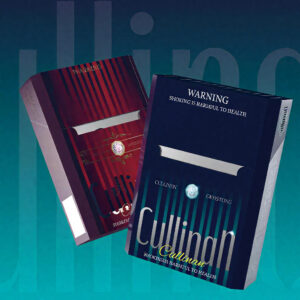 Cullinan Gemstone – Blue & Red Style Hardpack Cigarette Box (Crushball Edition)