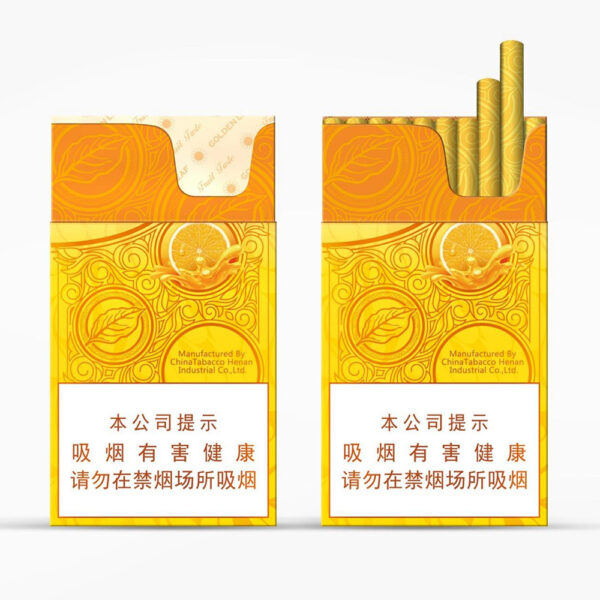 Kartonová krabička na cigarety Golden Leaf s ovocnou příchutí - balení 10 kusů - 4 ks