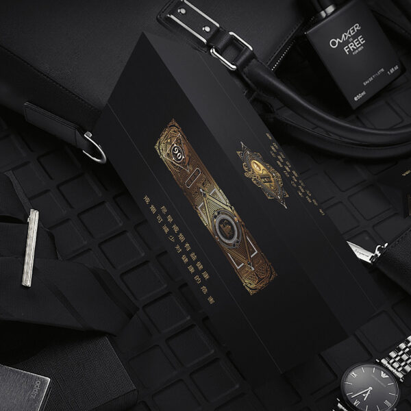 HUANGHELOU Luxury BLACK Cardboard Triangular Hardpack Cigarette Box - Obrázek 6