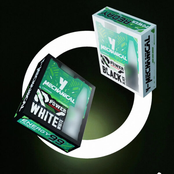 White Mechanical Y – Cyberpunk Style E-Cigarette Box-3
