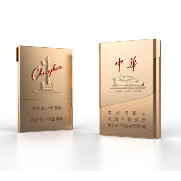 ZHONGHUA Luxury Embossed Metal Cigarette Box - Image 2