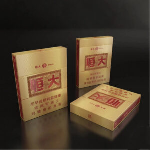 HENGDA Förgylld Drake-serie cigarettlåda